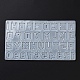 Moules à pendentif en silicone bricolage lettre et chiffre DIY-F139-01-4