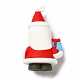 PVCプラスチックの大きなペンダント  父のクリスマスプレゼント付き  レッド  57.5x36x18mm  穴：3mm KY-C009-26-2