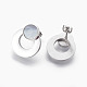 Ensembles de bijoux avec pendentifs en 304 acier inoxydable et clous d'oreille SJEW-F184-02P-4