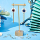 Beebeecraft 20 pz 2 dimensioni risultati di orecchini a mezzo cerchio 24k orecchini in acciaio inossidabile placcato oro con anello e dadi per le orecchie per le donne gioielli fai da te creazione di orecchini pendenti KK-BBC0003-31-5