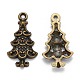 Noël style mixte pendentifs en alliage de style tibétain TIBEP-F040-02AB-3