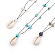 Natural & Synthetic Mixed Gemstone Necklaces NJEW-JN02288-M-1