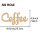 Wort kaffee lasergeschnittene unfertige wanddekoration aus lindenholz WOOD-WH0113-100-2