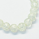 Chapelets de perle ronde en verre craquelé transparent peint DGLA-Q018-14mm-01-2