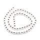 Electroplate Non-magnetic Synthetic Hematite Beads Strands G-L485-01F-S-3