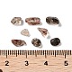Perline di scaglie di quarzo rutilato in oro nero naturale G-M428-02B-3