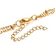 Bullet Natural Gemstone Pendant Necklaces Set for Girl Women NJEW-JN03670-7