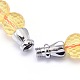 Faceted Round Gemstone Graduated Beaded Necklaces NJEW-I066-01-S-4
