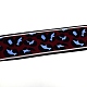 シルクスカーフが飾る  スカーフネックレス  ヒョウプリント模様  暗赤色  1150x70x0.5mm AJEW-TAC0028-05F-2