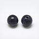 Perlas de piedra dorada azul sintética G-T122-25C-05-2