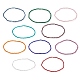 10 stücke 10 farbe bling glasperlen stretch armbänder set für frauen BJEW-JB08974-4