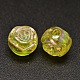 Perles acryliques transparentes écologiques galvanisées de fleur de couleur ab PACR-I001-M-4