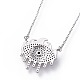 304 Stainless Steel Pendant Necklaces NJEW-F271-07-4