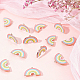 SUNNYCLUE 1 Box 30Pcs Rainbow Charms Enamel Colorful Charms Weather Charms for Jewelry Making Multi Color Charms Rainbow Pendants Bulk Earrings Bracelets Keychain Necklace Supplies DIY Craft FIND-SC0002-96-4