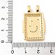 Латунные микро проложить кубического циркония подвески KK-U053-20G-04-3