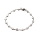 304 inoxydable fleurs bijoux en acier fixe colliers et bracelets SJEW-O023-05P-3