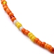 Verre collier de perles NJEW-Z029-05M-2