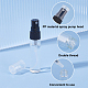 Botellas de spray de perfume de muestra de vidrio benecreat MRMJ-BC0003-44B-4