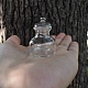ガラス瓶  マイクロランドスケープホームドールハウスアクセサリー  小道具の装飾のふりをする  透明  30x28mm PW-WG23374-01-1