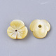 Perles de coquillage jaune SSHEL-S251-39-2