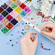 PandaHall Elite 24 Colors Spray Painted Crackle Glass Beads GLAA-PH0002-49A-3