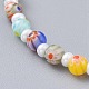 Bracelets en perles de verre millefiori BJEW-JB04643-2