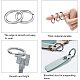 PandaHall Elite 5pcs 304L Stainless Steel Key Chain Clasp Findings STAS-PH0002-22P-5