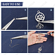 Sunnyclue diy lotus yoga boucles d'oreilles pendantes kits de fabrication DIY-SC0019-71-4