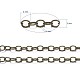 Brass Cable Chains X-CHC024Y-AB-3