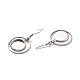 201 Stainless Steel Earring Hooks STAS-Z036-01P-2