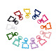 Fashewelry 26pcs 13 Farben Zinklegierung Backlack Drehverschlüsse FIND-FW0001-25-2