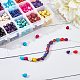 15 Farben gefärbte synthetische türkisfarbene Perlen G-GA0001-02-4