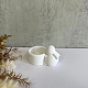 DIYウサギキャンドルホルダーシリコンモールド  樹脂セメント石膏鋳型  ホワイト  9.5x7x5.7cm  内径：8.6x7のCM SIMO-B008-01-2