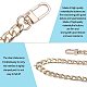 SUPERDANT 55inch DIY Iron Flat Chain Strap Handbag Chains Accessories Purse Straps Shoulder Cross Body Replacement Straps-with 2pcs Metal Buckles IFIN-PH0024-03G-9x140-4
