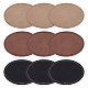 FINGERINSPIRE 9PCS Oval Leather Patch for Hats (Black DIY-FG0003-47-1