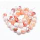 Colored Natural Fire Crackle Agate Beads Strings G-R176-8mm-06-2