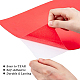 Benecreat 10 pz foglio di schiuma con retro autoadesivo rosso antiscivolo tappetino in schiuma eva con supporto adesivo per porte di mobili 30x21x0.1 cm AJEW-BC0005-62A-C-4