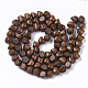 Undyed & Natural Pear Wood Beads Strands WOOD-T024-018-2