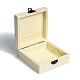 Caja de almacenamiento de madera sin terminar CON-C008-01-3