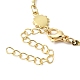 Brass Sun & Bar Link Chain Bracelets for Women BJEW-G672-03G-3