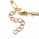 Alloy Enamel Flower & Bee & Butterfly Charm Bracelet with Paperclip Chains BJEW-JB08702-8