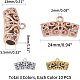 UNICRAFTALE 30pcs 3 Colors Curved Tube Filigree Bail Beads Alloy Hanger Links Tube Beads Bail Beads Hanger Connector Links for Pendant European Jewelry Making PALLOY-UN0001-05-2