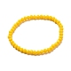 Bracelet extensible en perles rondelles de verre à facettes pour enfant BJEW-JB06807-04-1