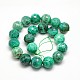 Dyed Natural Peacock Agate Round Bead Strands G-N0081-F20mm-09-3