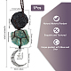 Décoration pendentif tourmaline brute naturelle & amazonite HJEW-WH0043-21A-2