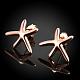 Exquisite Tin Alloy Starfish/Sea Stars Stud Earrings EJEW-BB02308-2