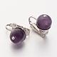 Natural Amethyst Clip-on Earrings EJEW-JE02128-03-2