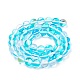 Synthetic Moonstone Beads Strands G-R375-8mm-B04-5