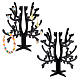 Ph pandahall 104 agujeros exhibición de aretes de acrílico soporte de aretes de árbol soporte organizador de joyas de mesa soporte de joyería soporte de aretes de acrílico para venta espectáculo al por menor exposición personal 2 juegos ODIS-WH0025-117-1