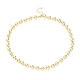 Rack Plating Brass Ball Chain Necklaces for Women NJEW-G102-01D-G-1